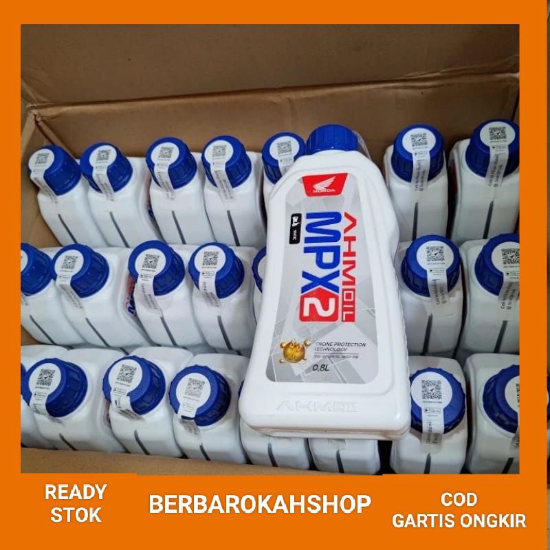 OLI MPX2 MPX 2 OIL MESIN 800ml MATIC HONDA AHM 0.8L BARCODE ORIGINAL
