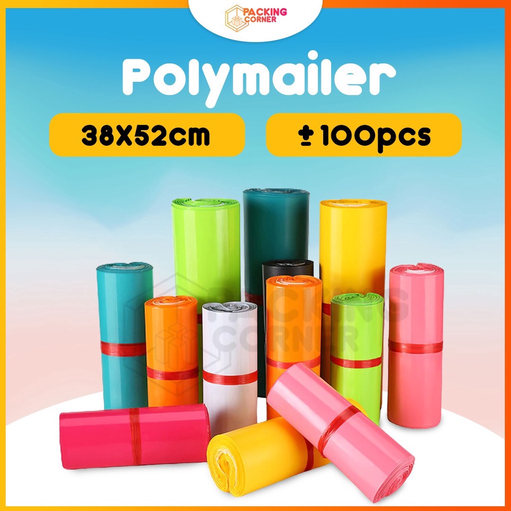 

✨12.12✨ Plastik Polymailer Bag 38x52 Kantong Amplop Packing Seal Olshop Online Shop ol on shop Isi 100 pcs !!