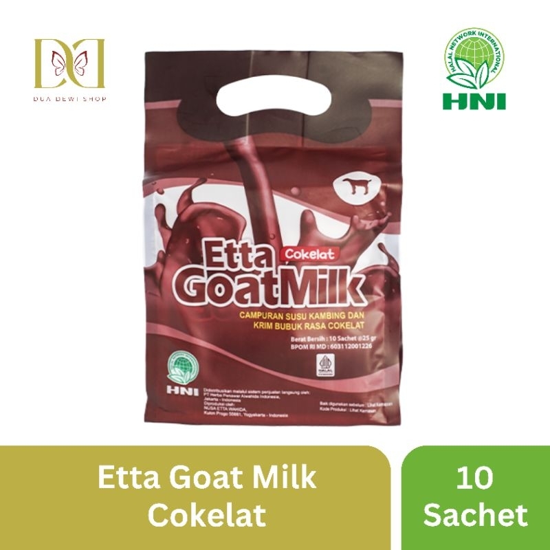 

HNI HPAI Etta Goat Milk Cokelat Susu Kambing Ettawa