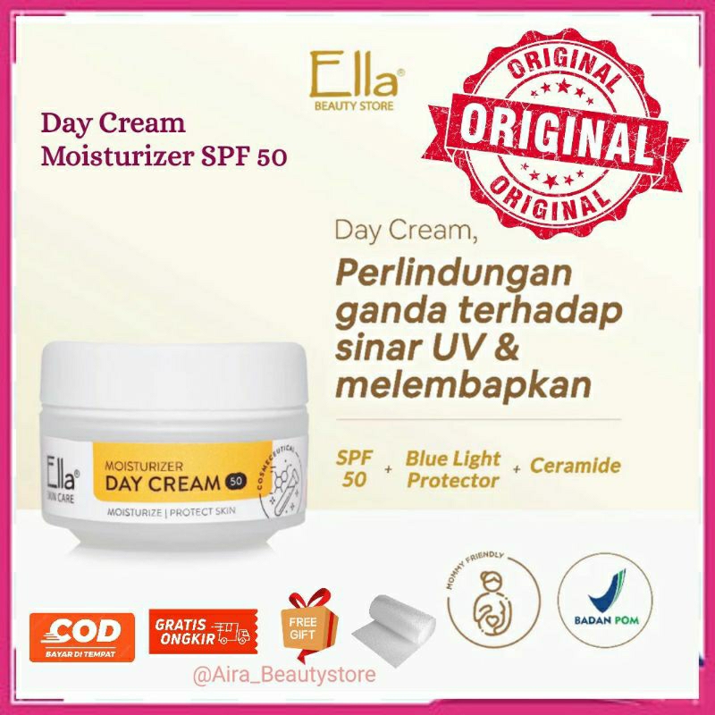 Day Cream Moisturizer SPF 50 Ella Skincare Krim pagi Ella Skincare