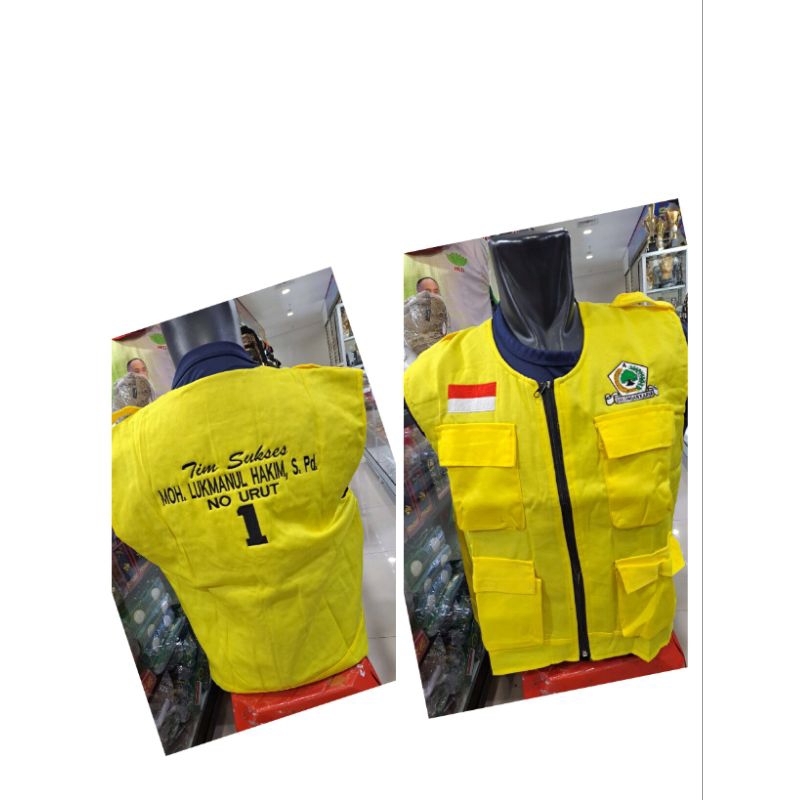 rompi tim sukses caleg golkar#rompi Golkar