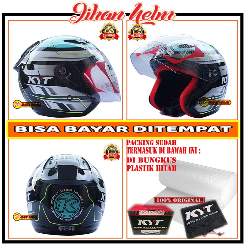Helm / Helm Half Face / Helm Kyt Dj Maru Motif Terbaru