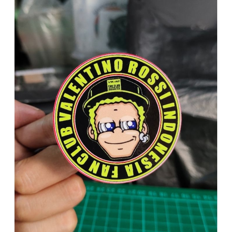 

stiker print rossi custom stiker keren murah sticker