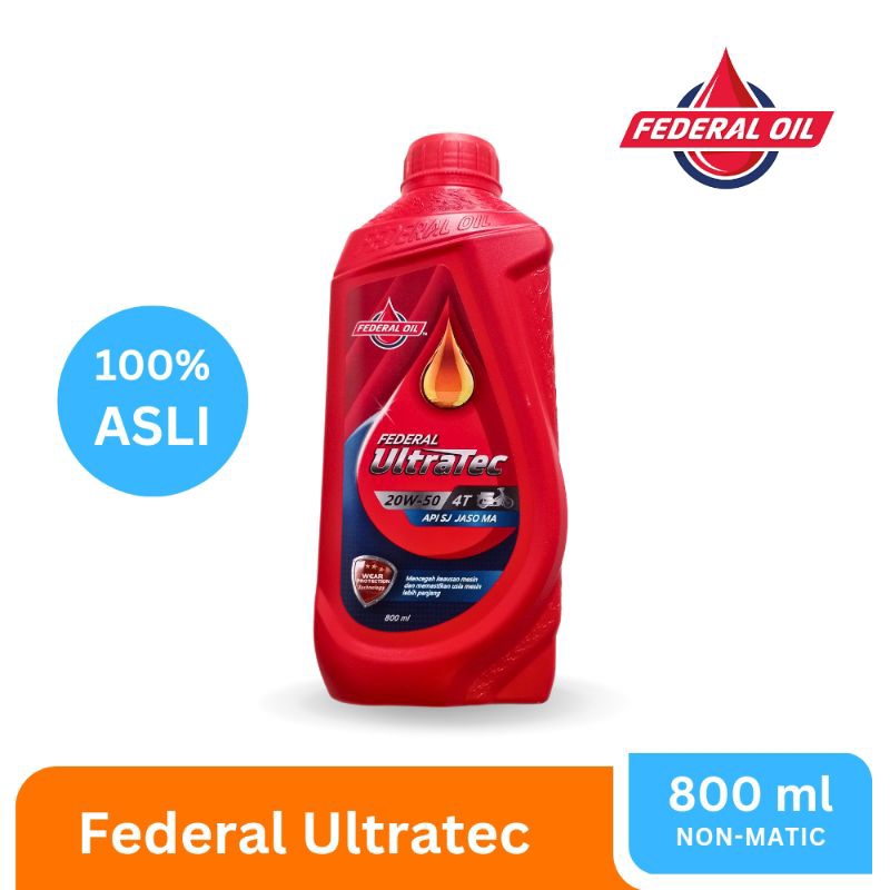 [LYMS] Oli Motor Non MATIC 4T Federal Ultratec (800ml)