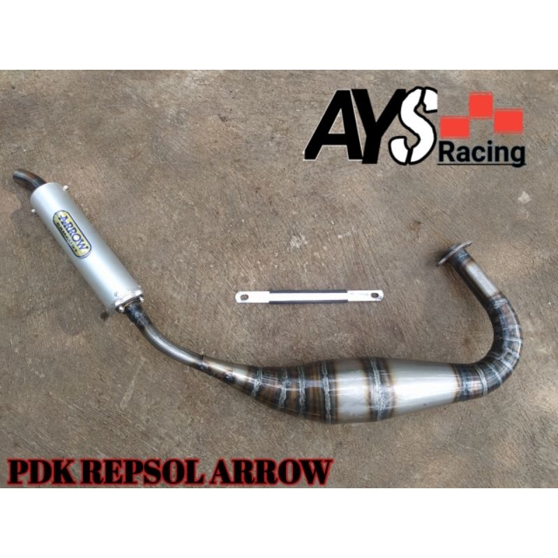 Knalpot RX king RXspecial kolong telo pdk Repsol Arrow plat galvanis