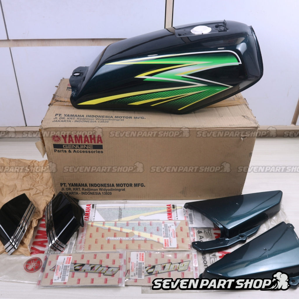 Tangki Fuel Tank Assy Hijau 2003 SET Original Yamaha RX KING RXKING RXK 3KA-F4110-A6-P1