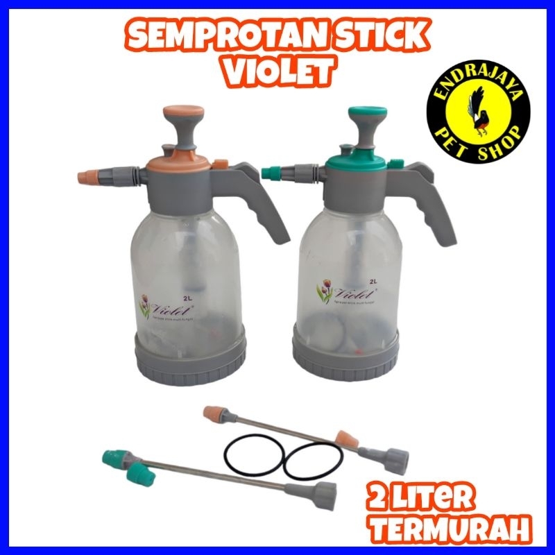 SEMPROTAN STICK VIOLET 2 LITER POMPA AIR SPRAYER STICK BURUNG, TAMAN, DLL