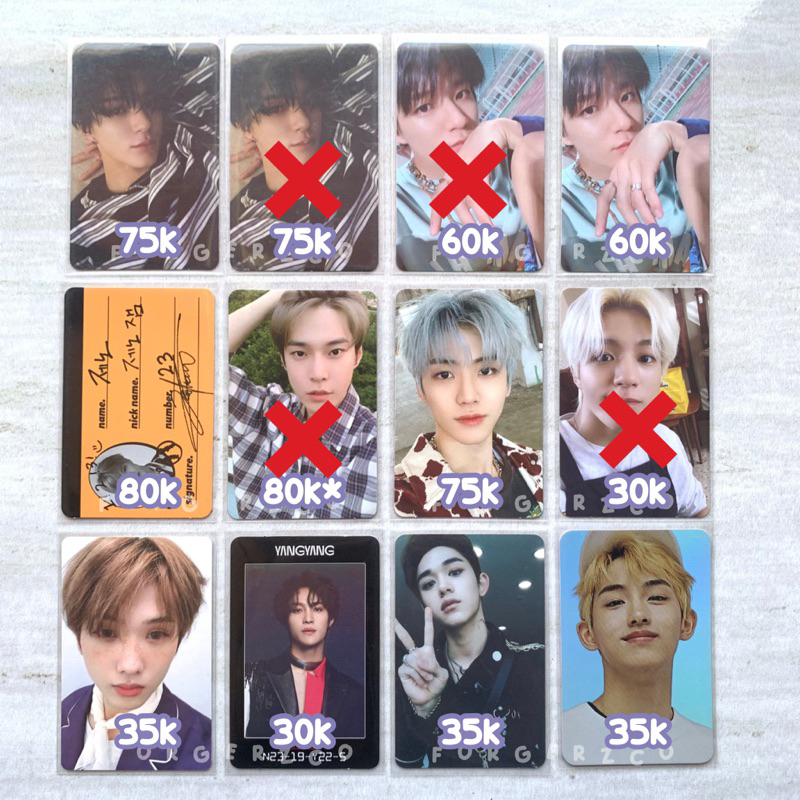 Photocard PC NCT Dream 127 WayV Taeyong Doyoung Winwin Yangyang Lucas Jeno Jaemin Jisung CC We Go Up