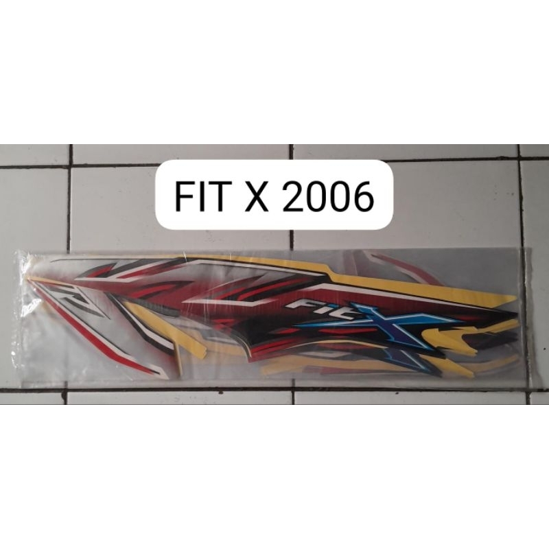 striping stiker ori Supra fit X 2007 2006 full body