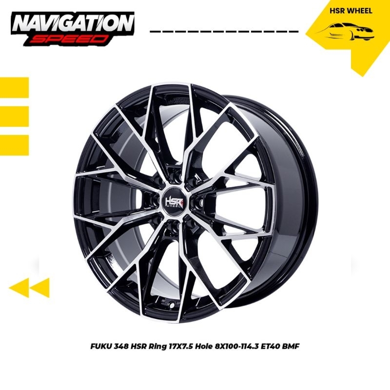Pelek Mobil Brio Hsr Fuku Import Ring17x75 Hole4x100/114,3 Et40 Bmf