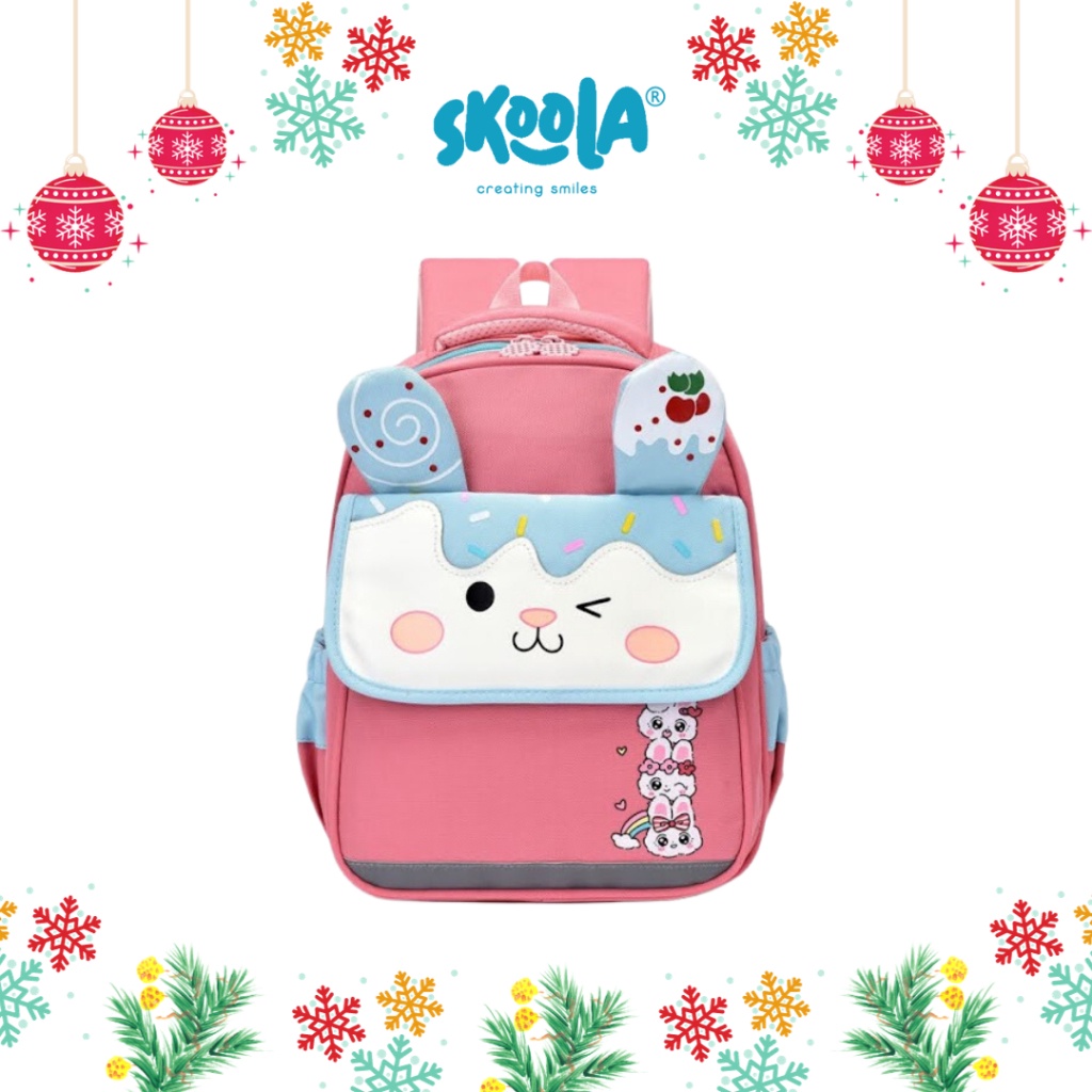 MALL Skoola Tas Sekolah Anak Perempuan PAUD TK Ransel Bunny - Cuppi buruan