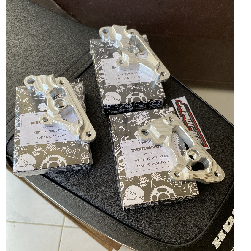 Breket kaliper Shock tiger - megapro disc 300 - 320 ( kaliper RCB - Nissin samurai 2P - kaliper stan