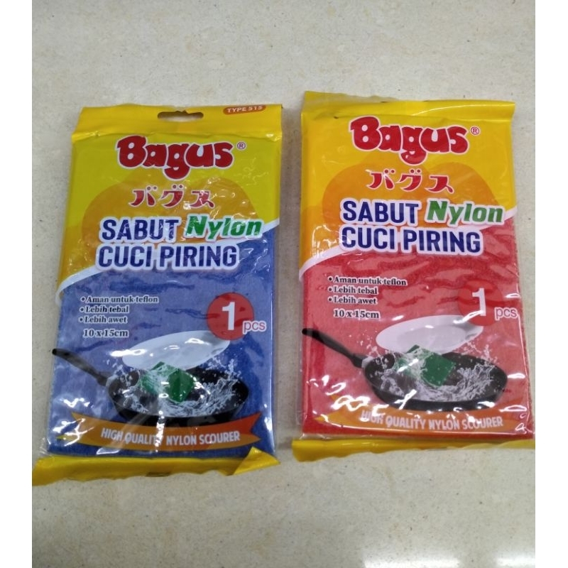 Bagus sabut cuci piring nylon isi 1