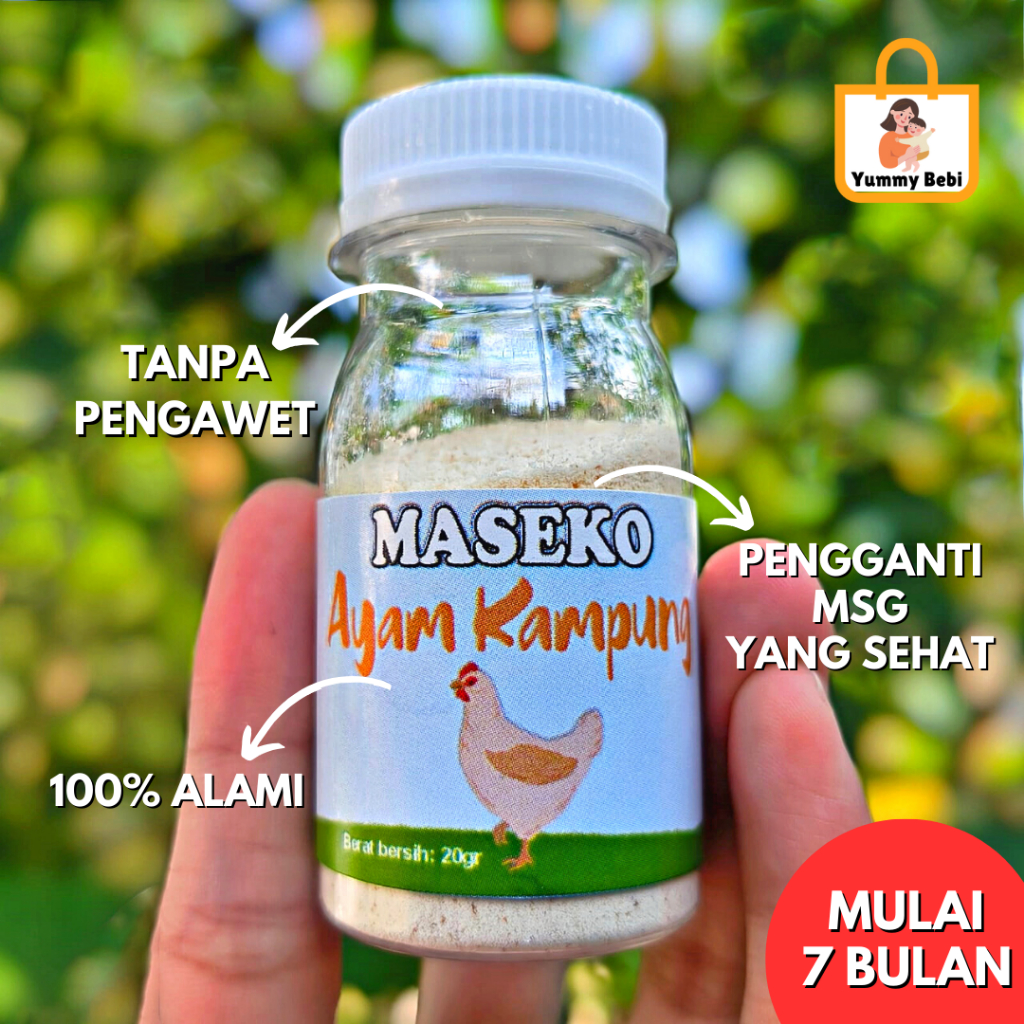 

MASEKO Kaldu MPASI Kemasan Repack 25gr KALDU MPASI NON MSG Rasa Ayam Kampung, Sapi Kaldu Maseko Tanpa GULA GARAM / Kaldu Alami Bubuk Penyedap Rasa MPASI Non MSG - 100gr