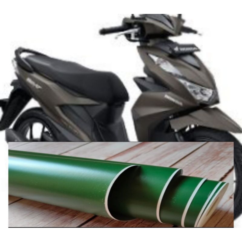 Stiker skotlet hijau army dof scotlite motor dark green army