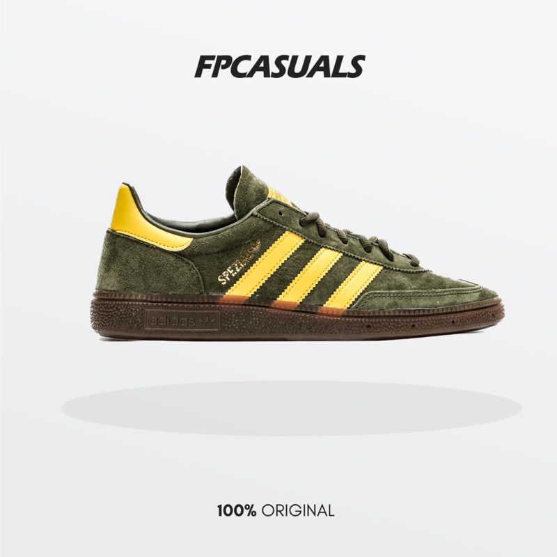 Adidas Spezial Handball Dark Green Yellow Authentic Original