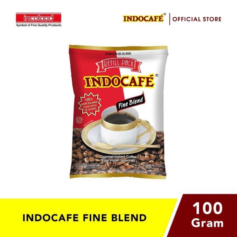 

Kopi Hitam Indocafe Fine Blend Refill 100 gr