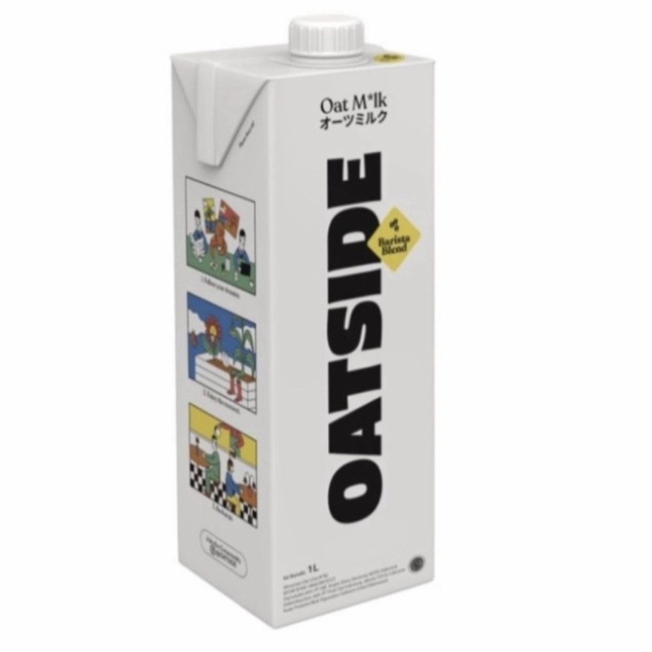 

RJYM4777 【FSASH SALE】 Oatside Barista Blend Milk 1liter - Susu Oat Gandum - Gosend/Grab