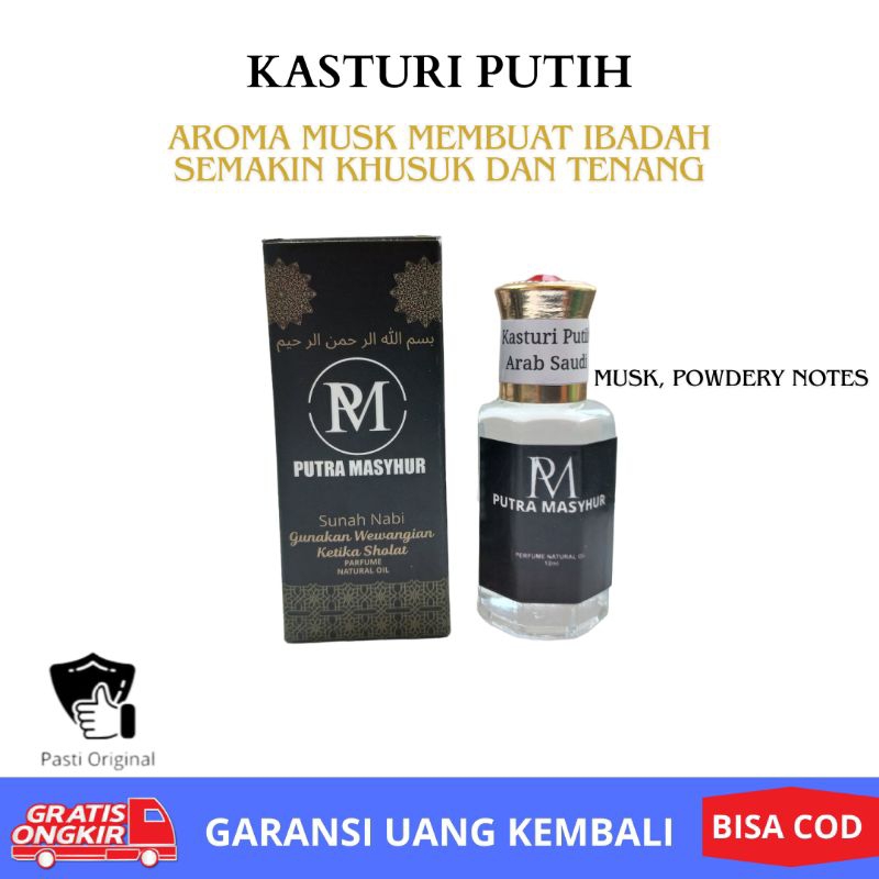 Minyak Kasturi Putih Kental Murni Asli Original Saudi Arabia