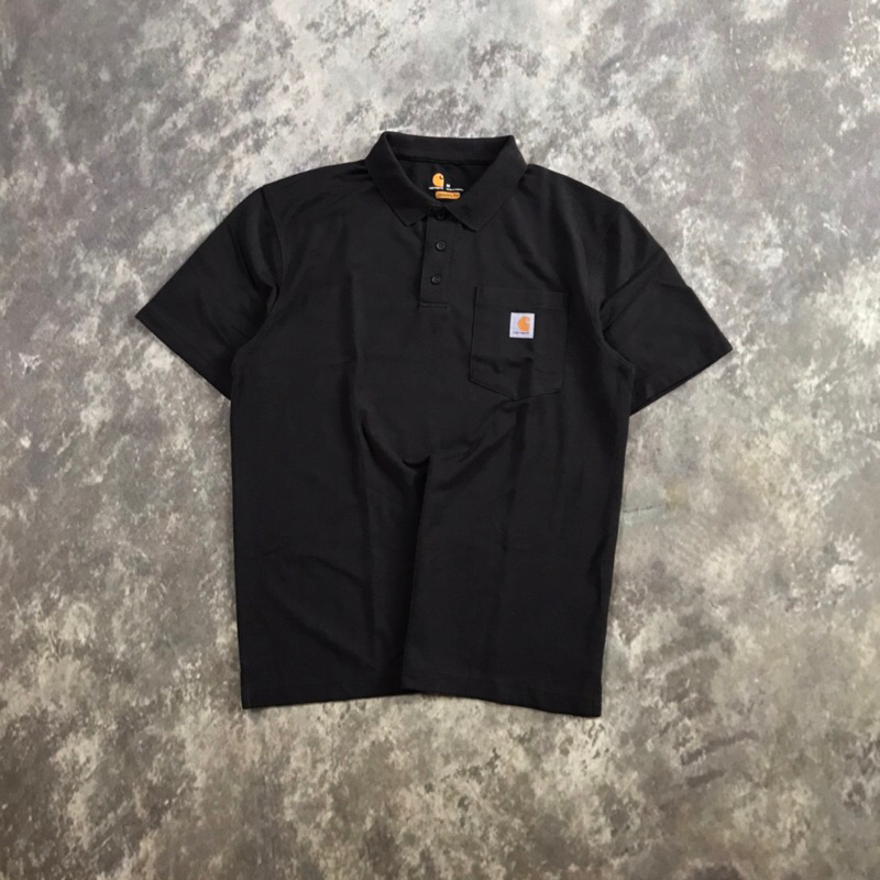 POLO SHIRT CHARHARTT POCKET (BLACK) ORIGINAL SECOND