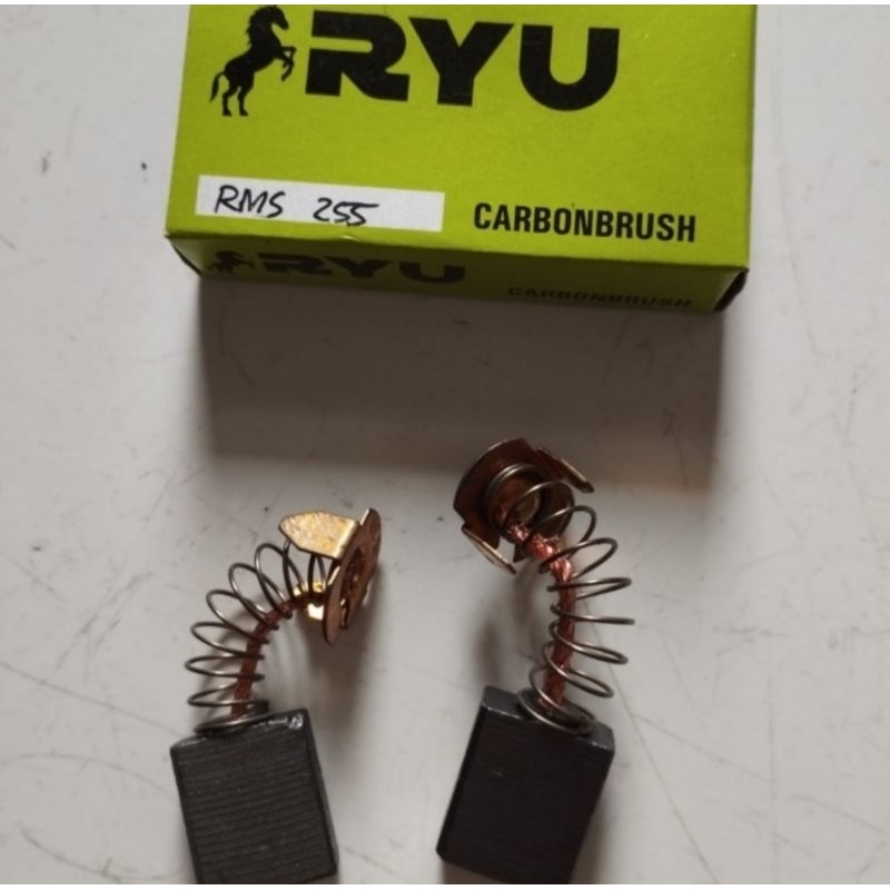 CARBON BRUSH RYU RMS255 ARANG SPUL KUL BOSTER MESIN MITER SAW RYU RMS 255