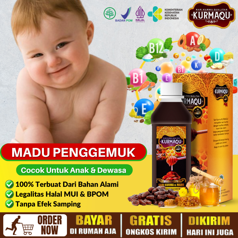 Madu Herbal Penggemuk Badan Bayi Usia 2 tahun Ke Atas, Vitamin Madu Penambah Berat Badan Bayi, Pengi