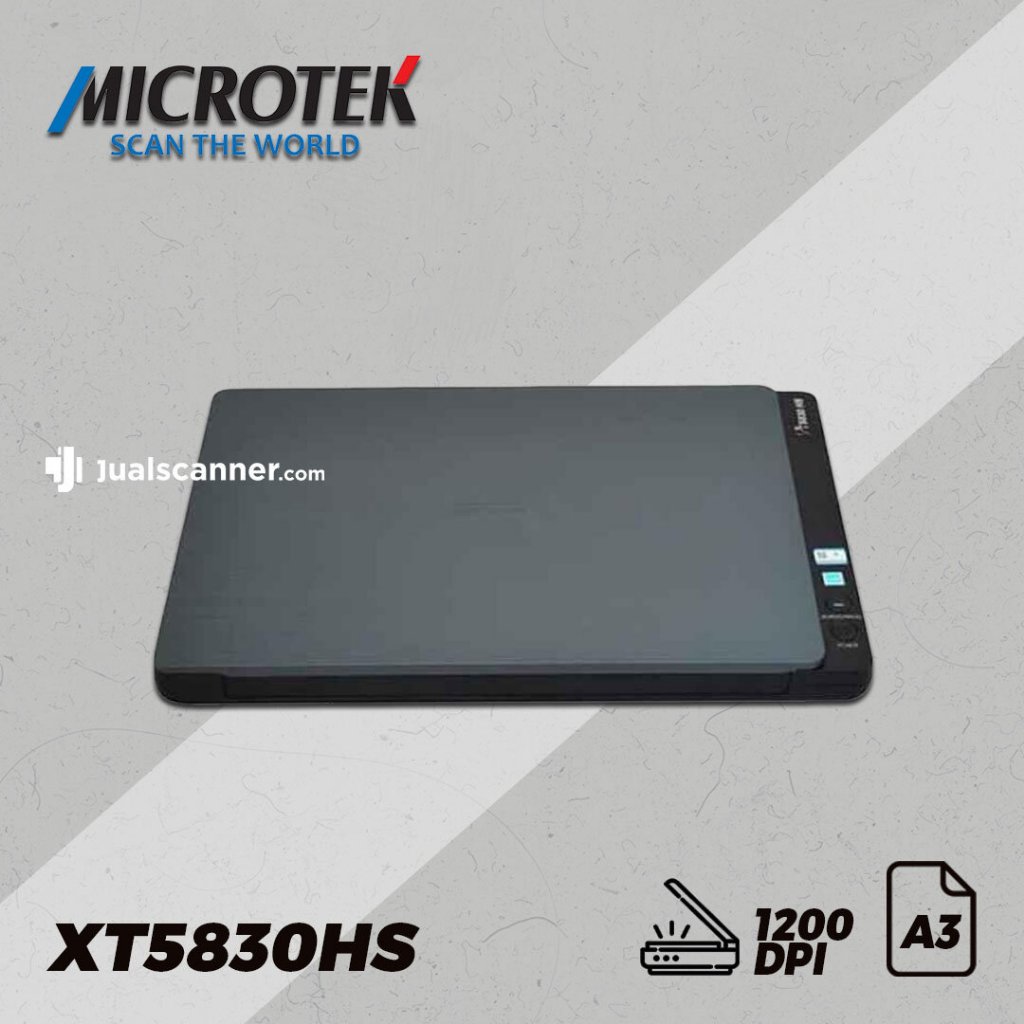 Scanner Microtek XT5830HS Flatbed - 3 Detik/Lembar - (A4/Legal/F4/A3)