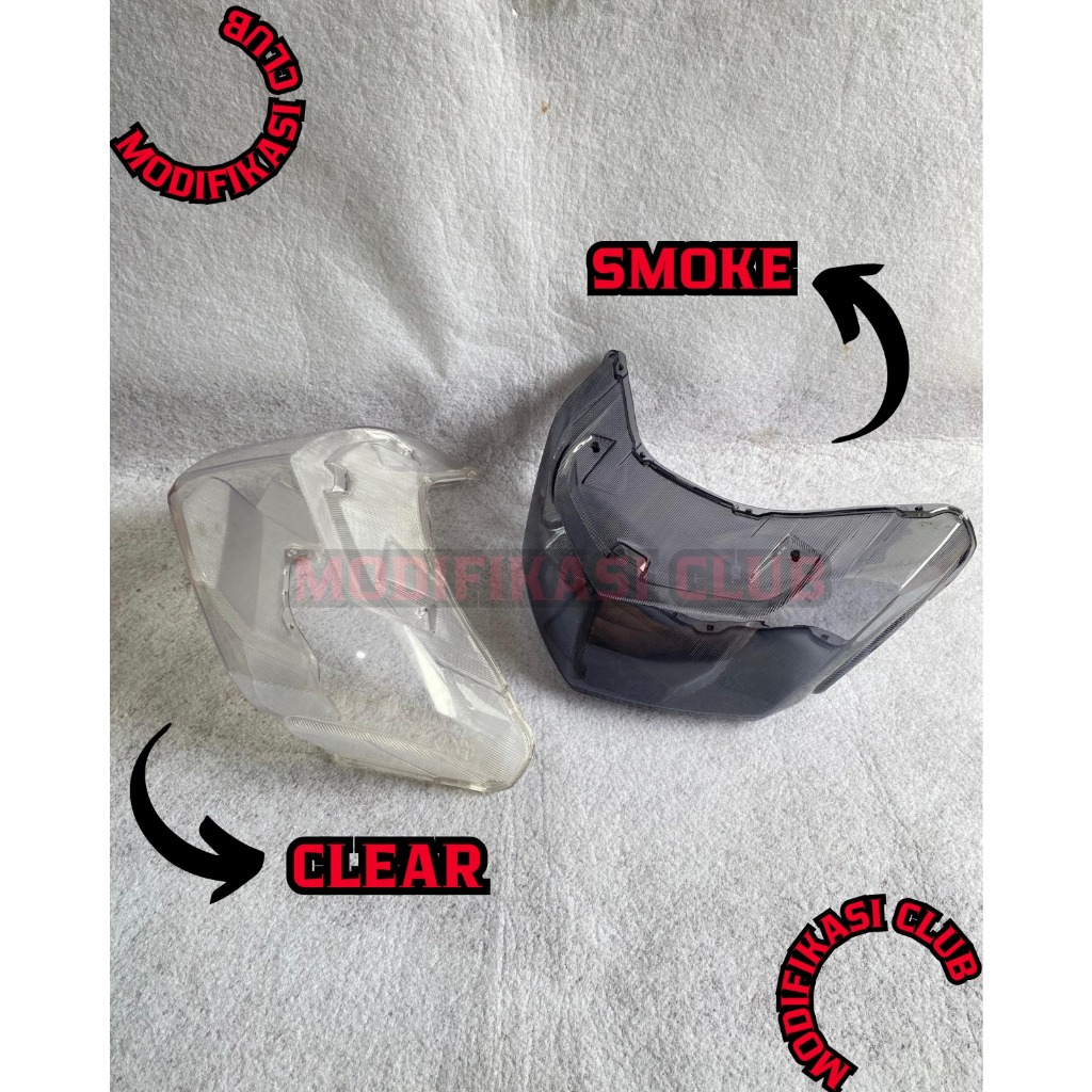 MIKA LAMPU STOP NMAX OLD BENING SMOKE RYBEN 2014 - 2019 KACA PENUTUP STOPLAMP LED REM BELAKANG  YAMA