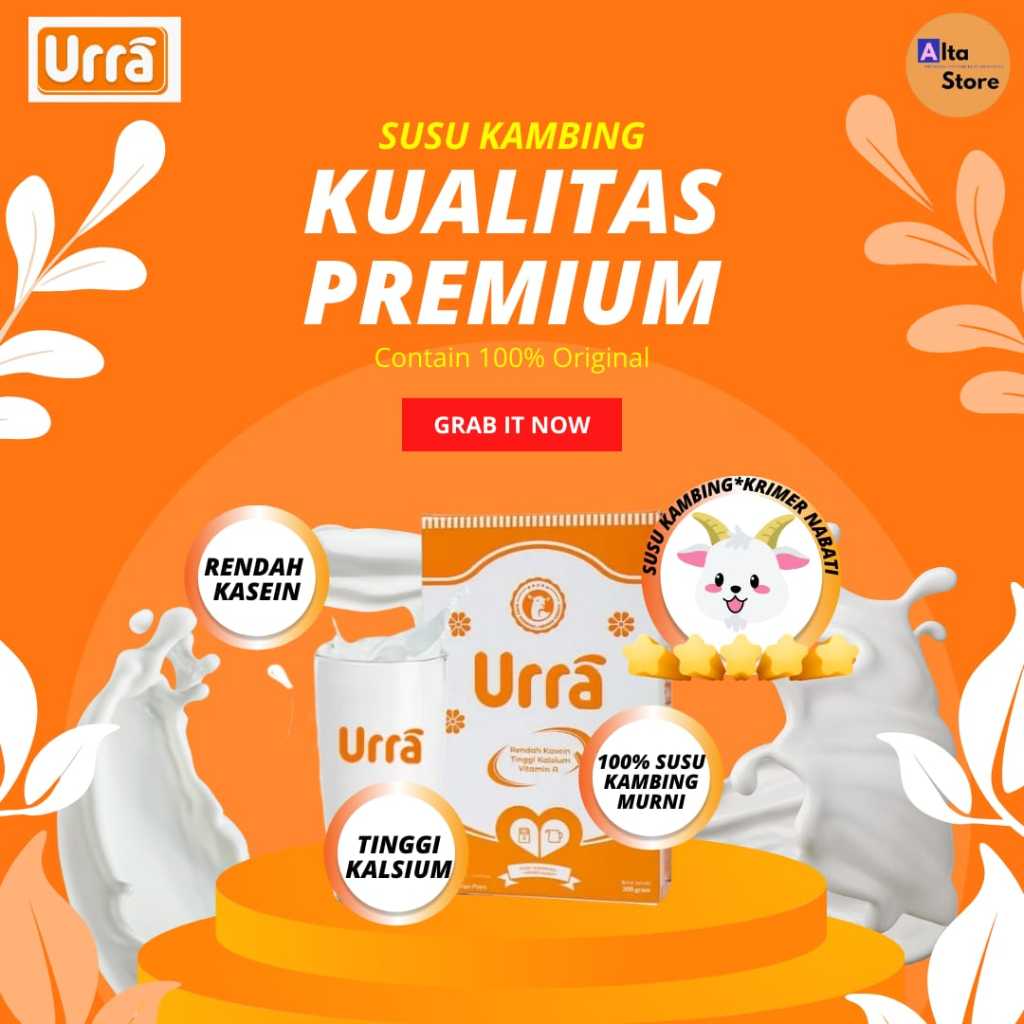 

URRA Susu Kambing Saneen Eropa Penambah Berat dan Tinggi Badan Anak, 200gr, Halal BPOM - Jambi