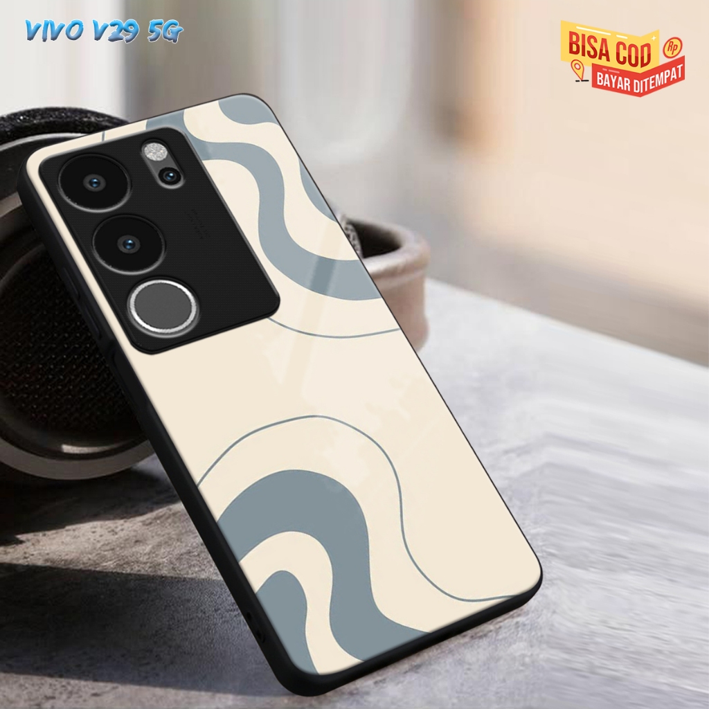 (CC246)CASING GLASS VIVO V29 5G CASING GLOSSY V29 5G CASE KACA VIVO V29 5G SOFTCASE VIVO V29 5G