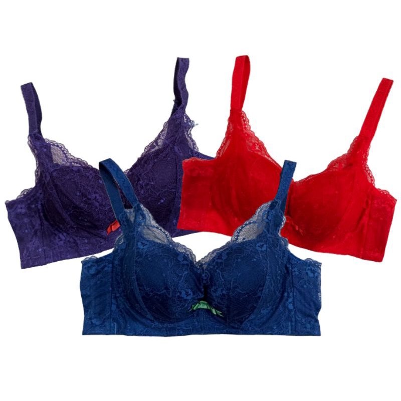 Bra Kawat Busa Tebal Kait 4 Renda Import