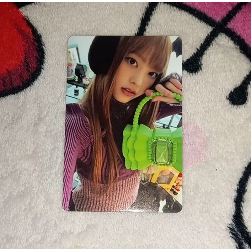 Photocard Haerin Newjeans Official Pc Haerin bag ijo message card ver ready stock