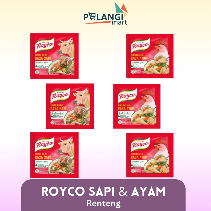 

ROYCO AYAM DAN SAPI RENTENG ISI 12X8 GR