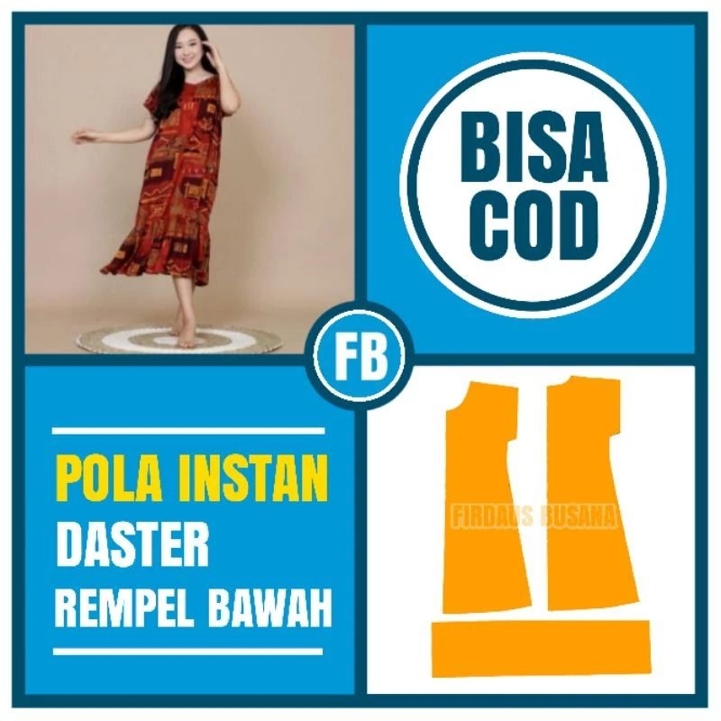 Pola Instan Daster Rempel Bawah Dewasa