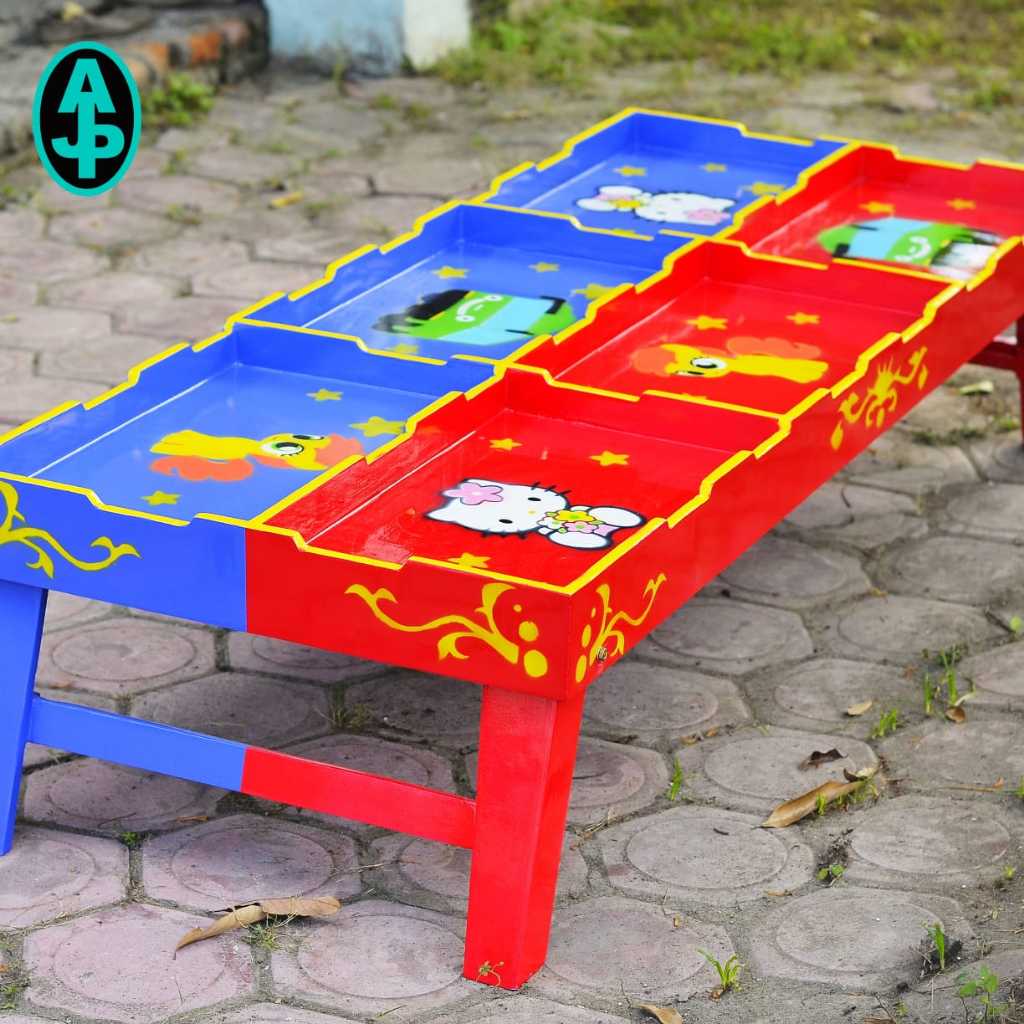mainan pasir ajaib set meja pasir kinetik 6 sekat