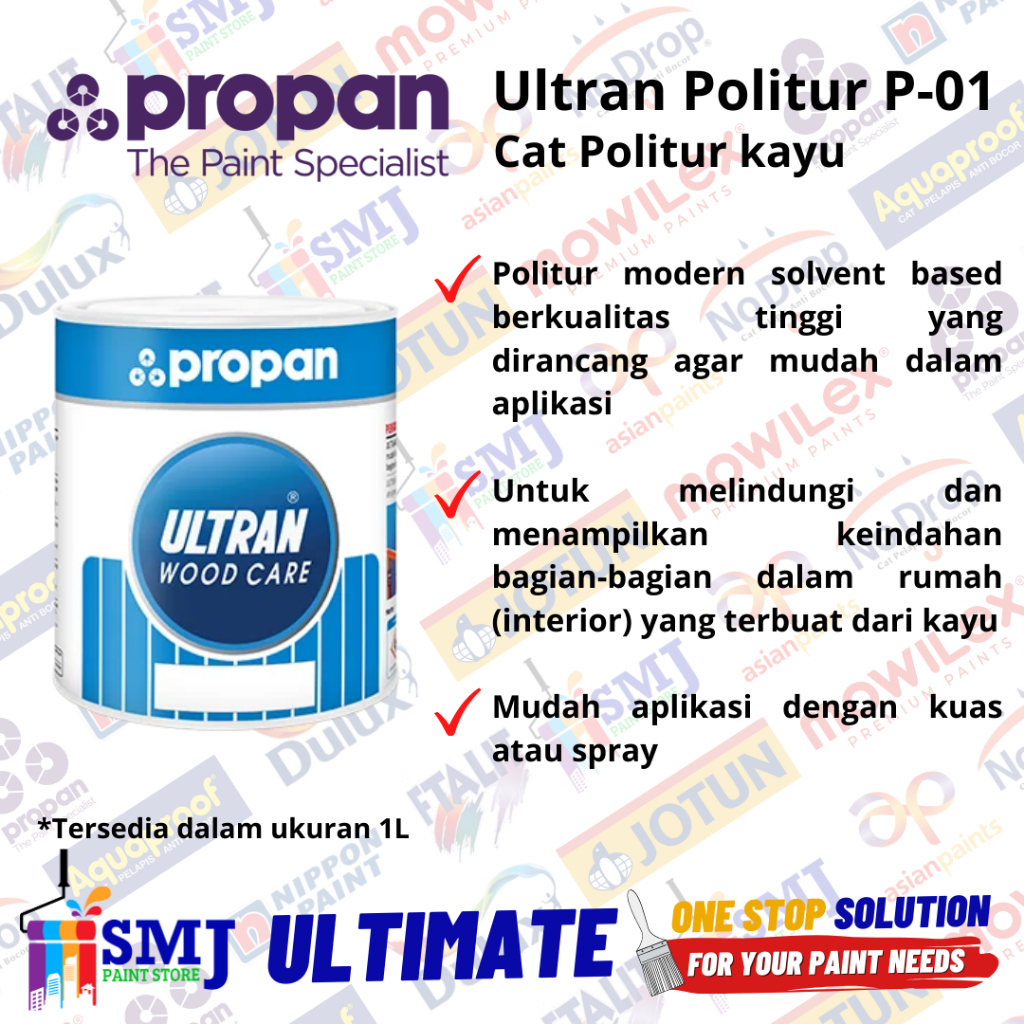 Cat Politur Kayu PROPAN ULTRAN P01 Ukuran 1L