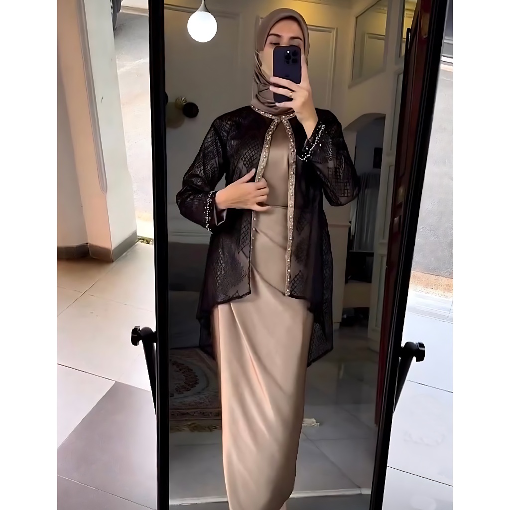 NEW ARRIVAL || Setelan Wanita Kekinian Oneset Arsyilla Rok Lilit - Outfit Kondangan - Outfit Wisuda 