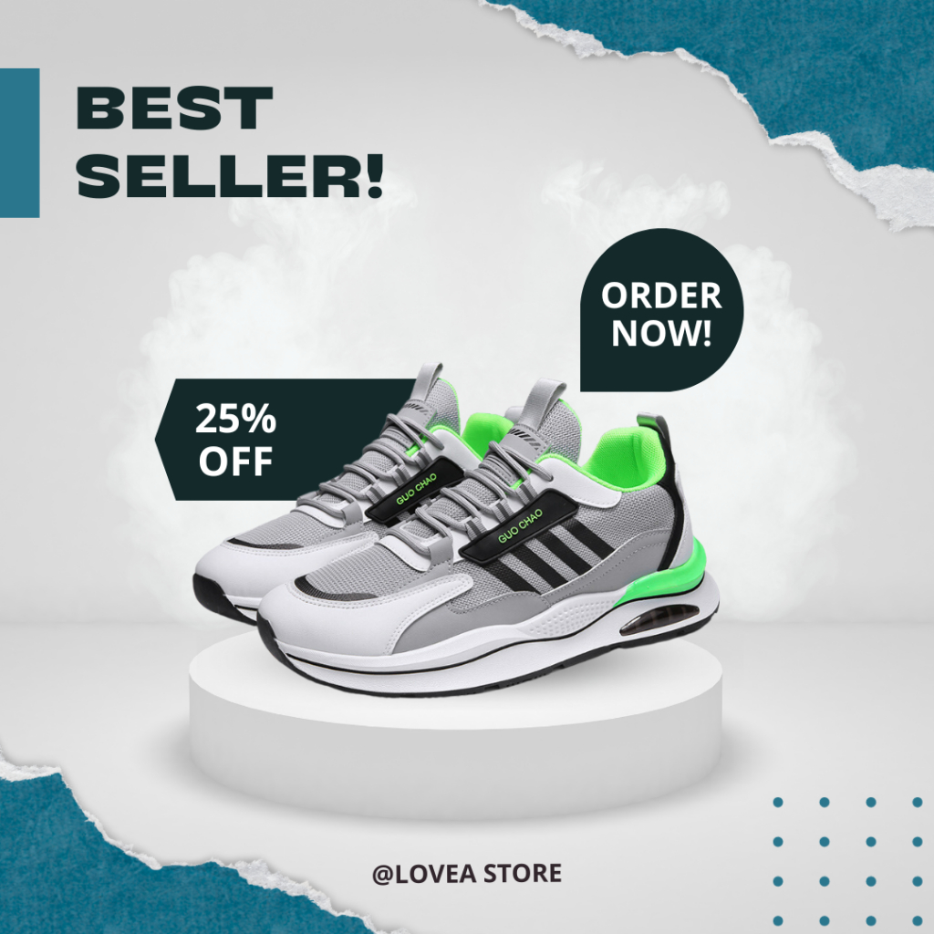 Sepatu Pria Sport Import Keren Original Kekinian Terbaru