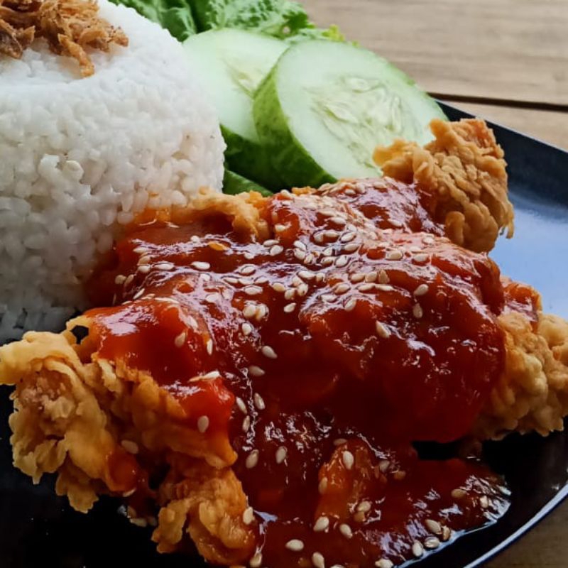 

Saos Fire Chicken Fire Wing siap pakai 500gr Saos Pedas Saos Ala Richeese Saos Hot Lava