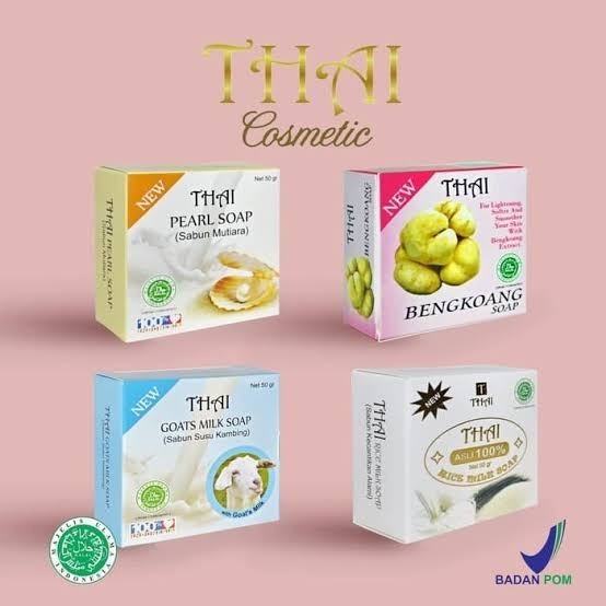 Thai Rice Milk Soap - Sabun Beras | Goat's Milk Soap 50gr - Sabun Susu Kambing