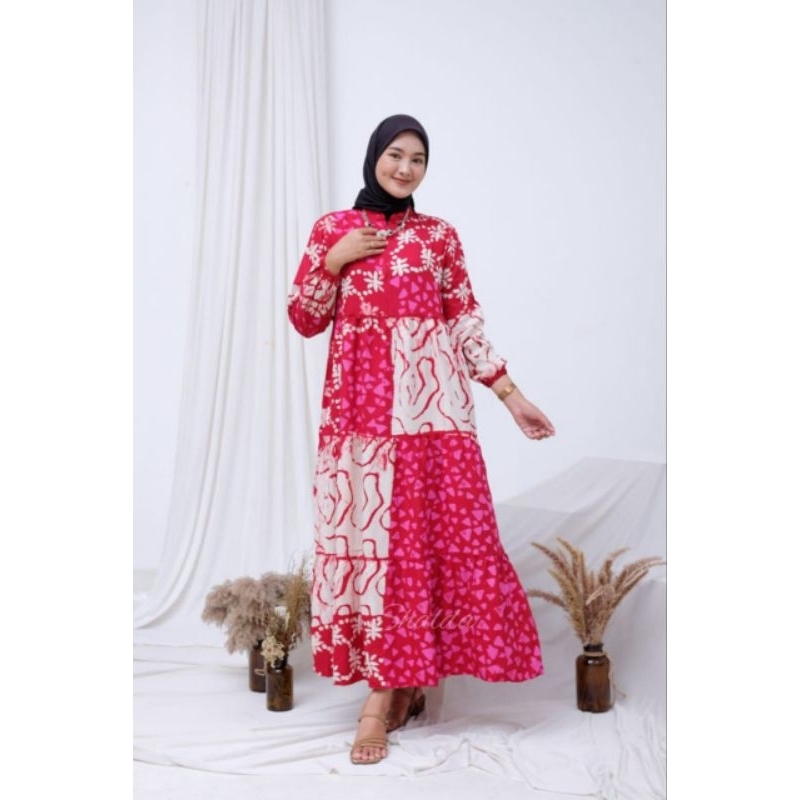 GAMIS TERBARU CANTIK SIMPLE ELEGAN/FELICIA DRESS