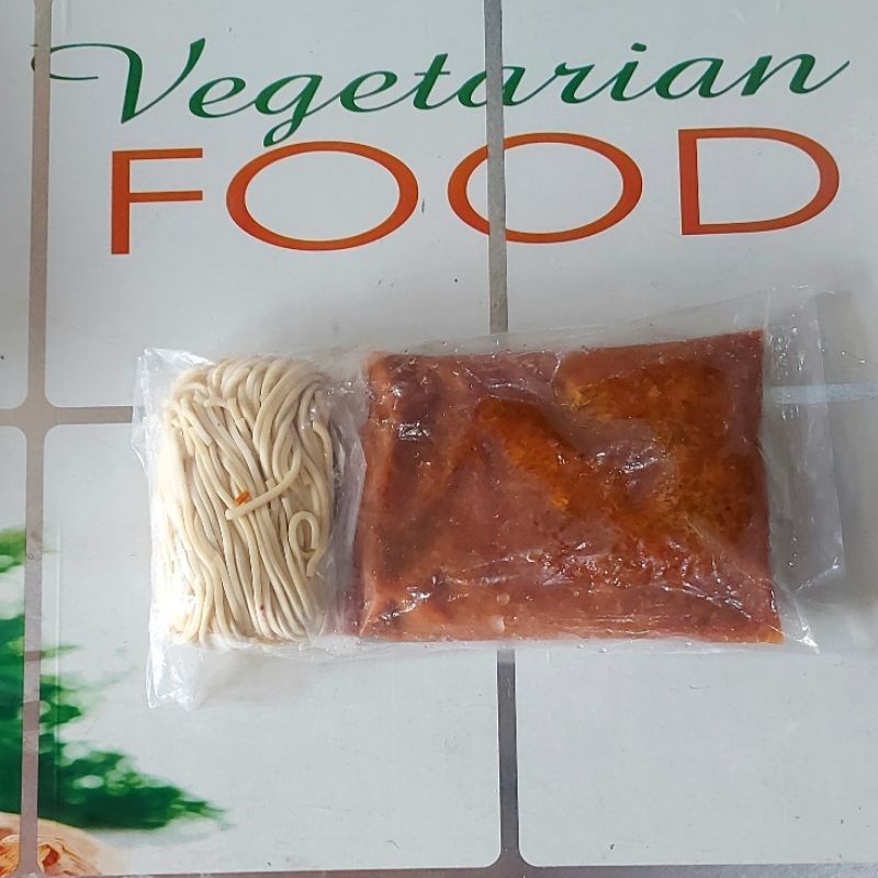 

MIE BASAH SPAGHETTI VEGAN, TANPA TELUR, (FROZEN FOOD), 350g, GUANYI