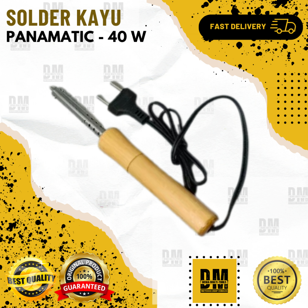 Solder Kayu Panamatic 40 watt Class A 220 V 240 Volt Patri Timah