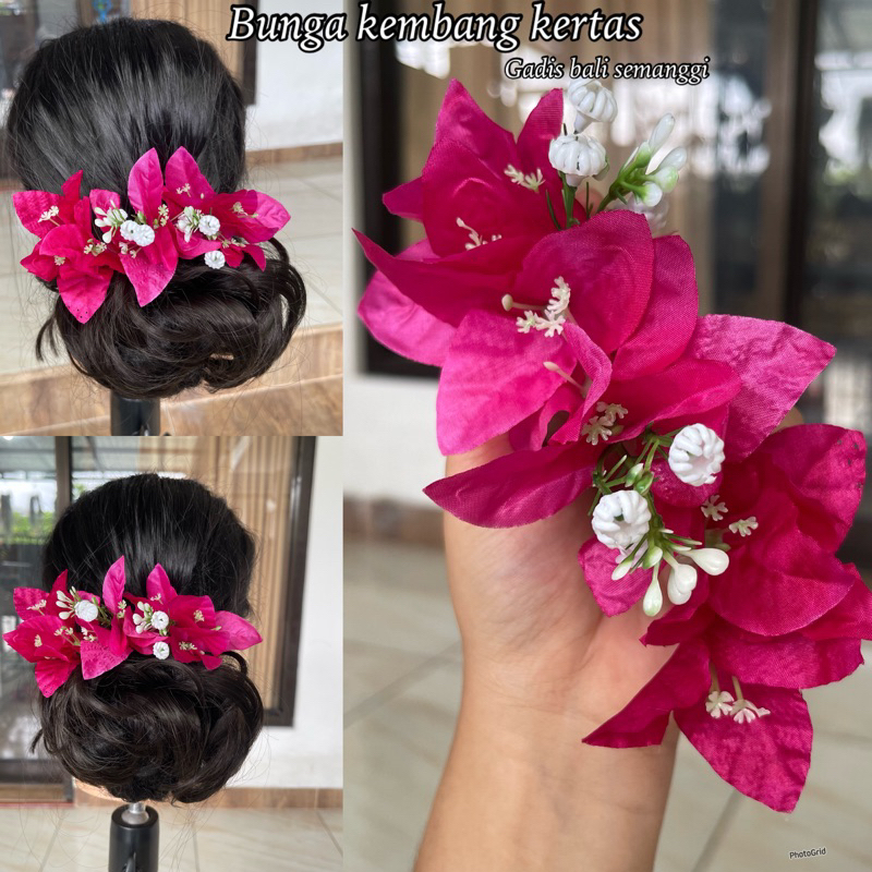 semanggi bunga kertas/ bunga hair do