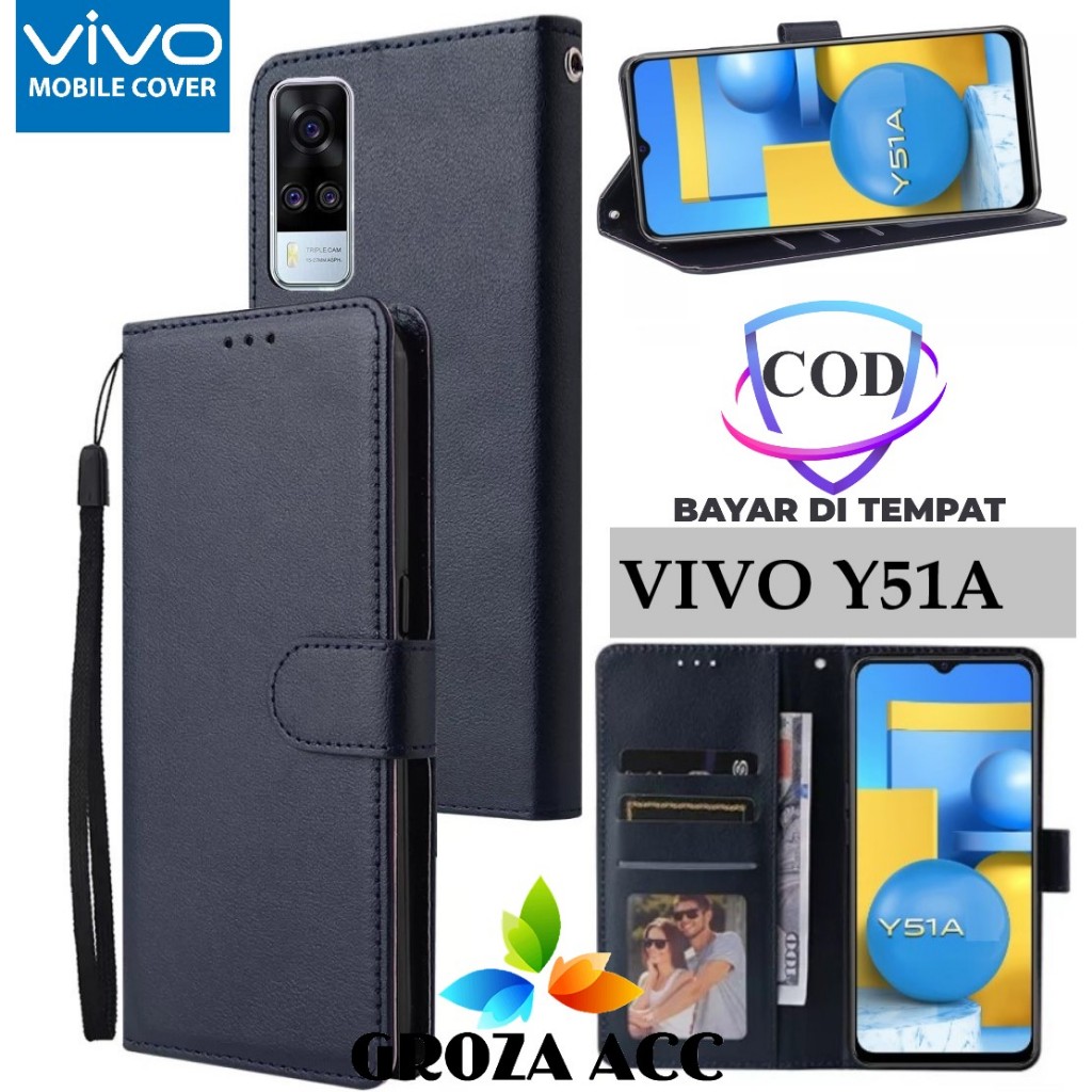 Flip Case VIVO Y51A Case Wallet Kulit Casing Dompet Case Wallet Leather Flip Case VIVO Y51A Casing h