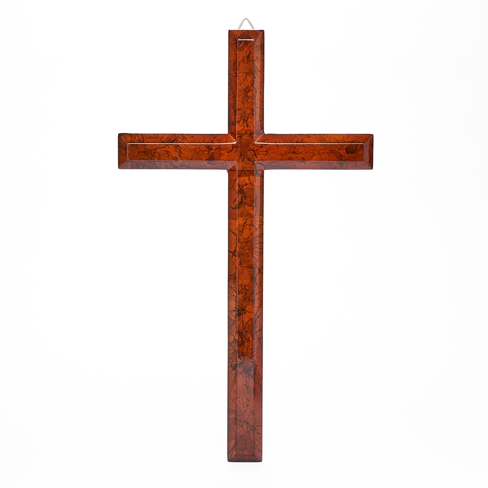 Salib Gantung Kristen Glory 25cm Pajangan Salib Dinding Kristen Kayu Polos Souvenir Rohani