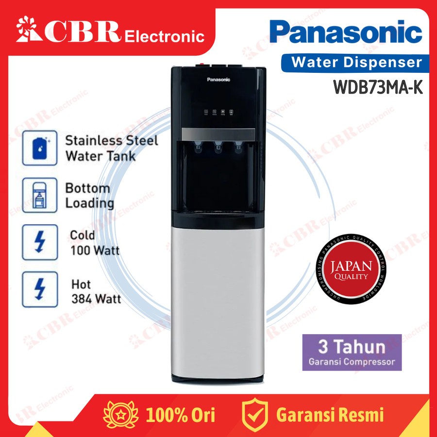 Dispenser Air PANASONIC Galon Bawah NY-WDB73MA-K