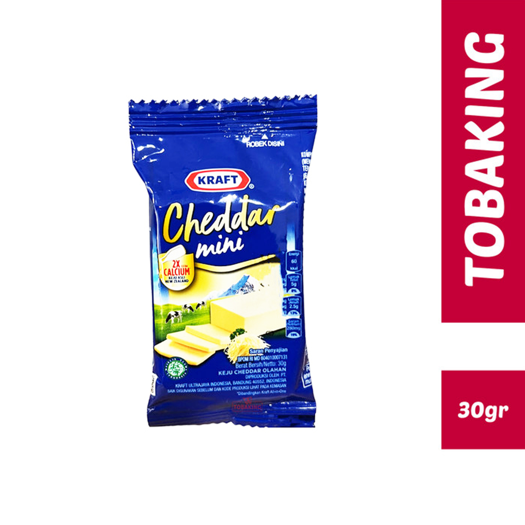 

Keju Kraft Cheddar Cheese 30gr