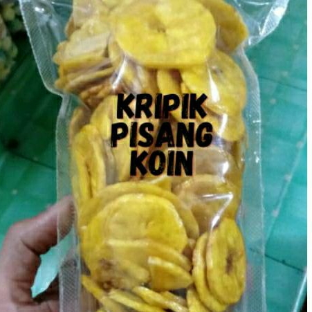 

kripik pisang koin manis legit renyah menyenangkan 200 gram