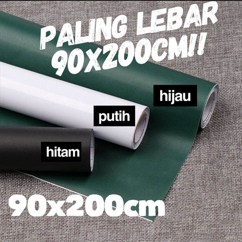 

Stiker Papan tulis Whiteboard Blackboard Spidol Kapur tempel hitam putih hijau 60 x 200 CM - 90 X 200 CM